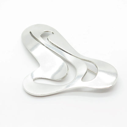 925 Sterling Silver Vintage Mexico Modernist Pin Brooch