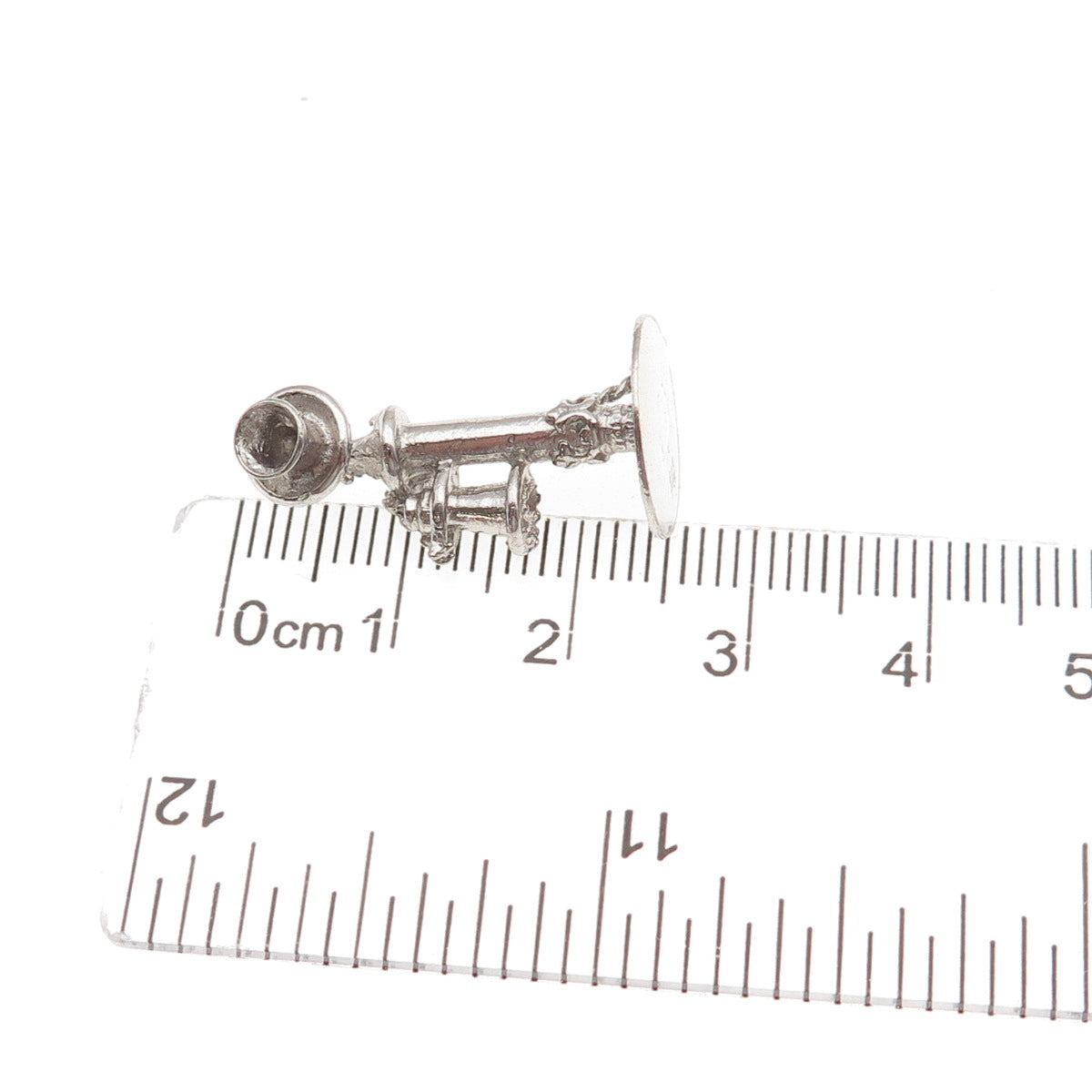 925 Sterling Silver Antique Art Deco Retro Candlestick Phone 3D Charm Pendant