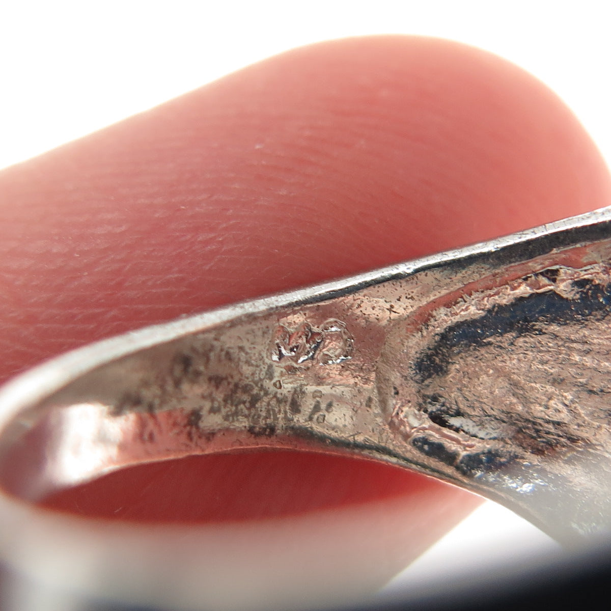 CHARLES WINSTON 925 Sterling Silver Vintage Modernist Wavy Ring Size 6.75
