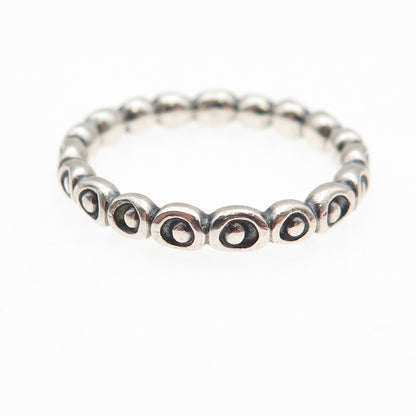 PANDORA 925 Sterling Silver Celebration Band Ring Size 8