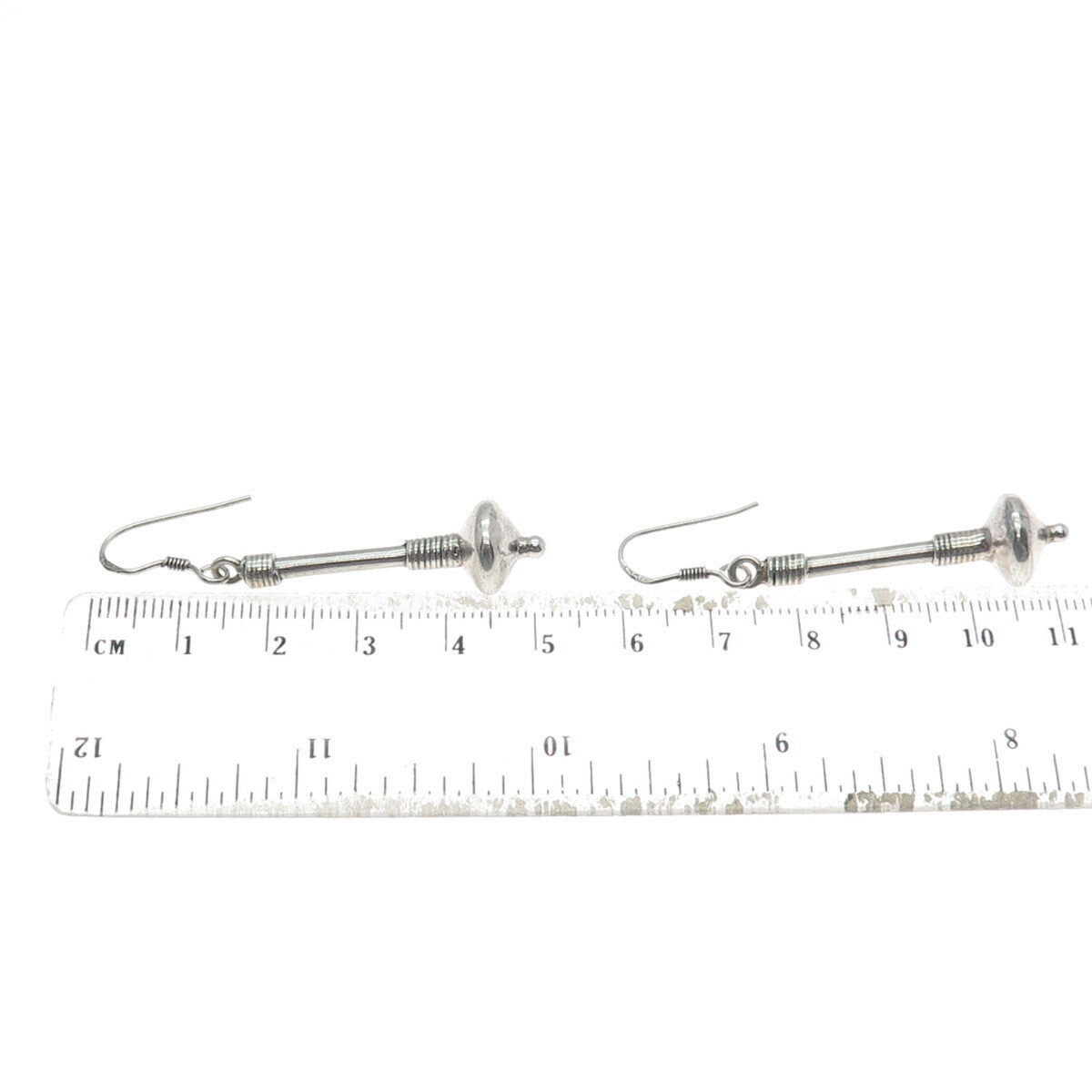 925 Sterling Silver Vintage Ethnic Drop Hook Earrings