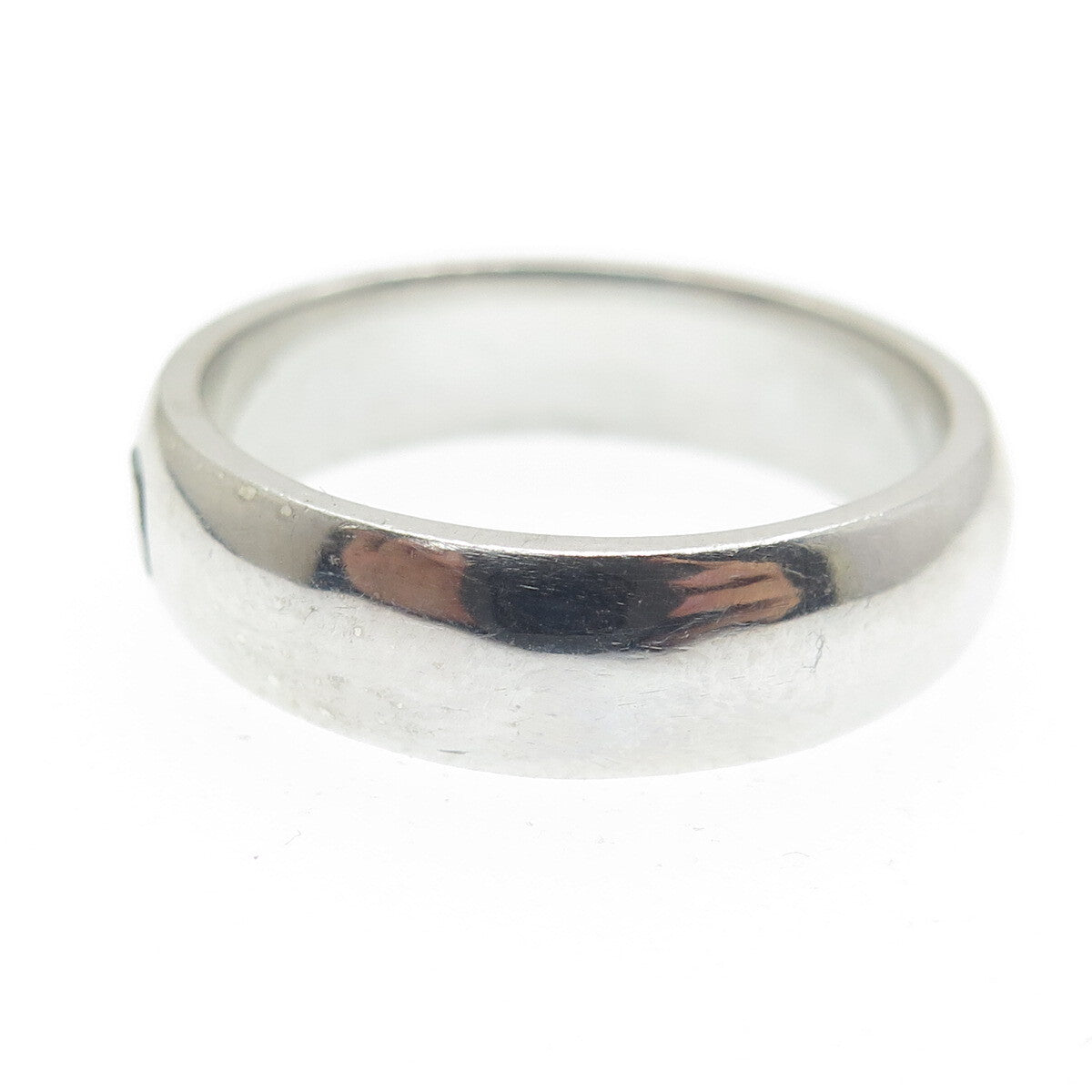 925 Sterling Silver Infinity Engraved Band Ring Size 8.75