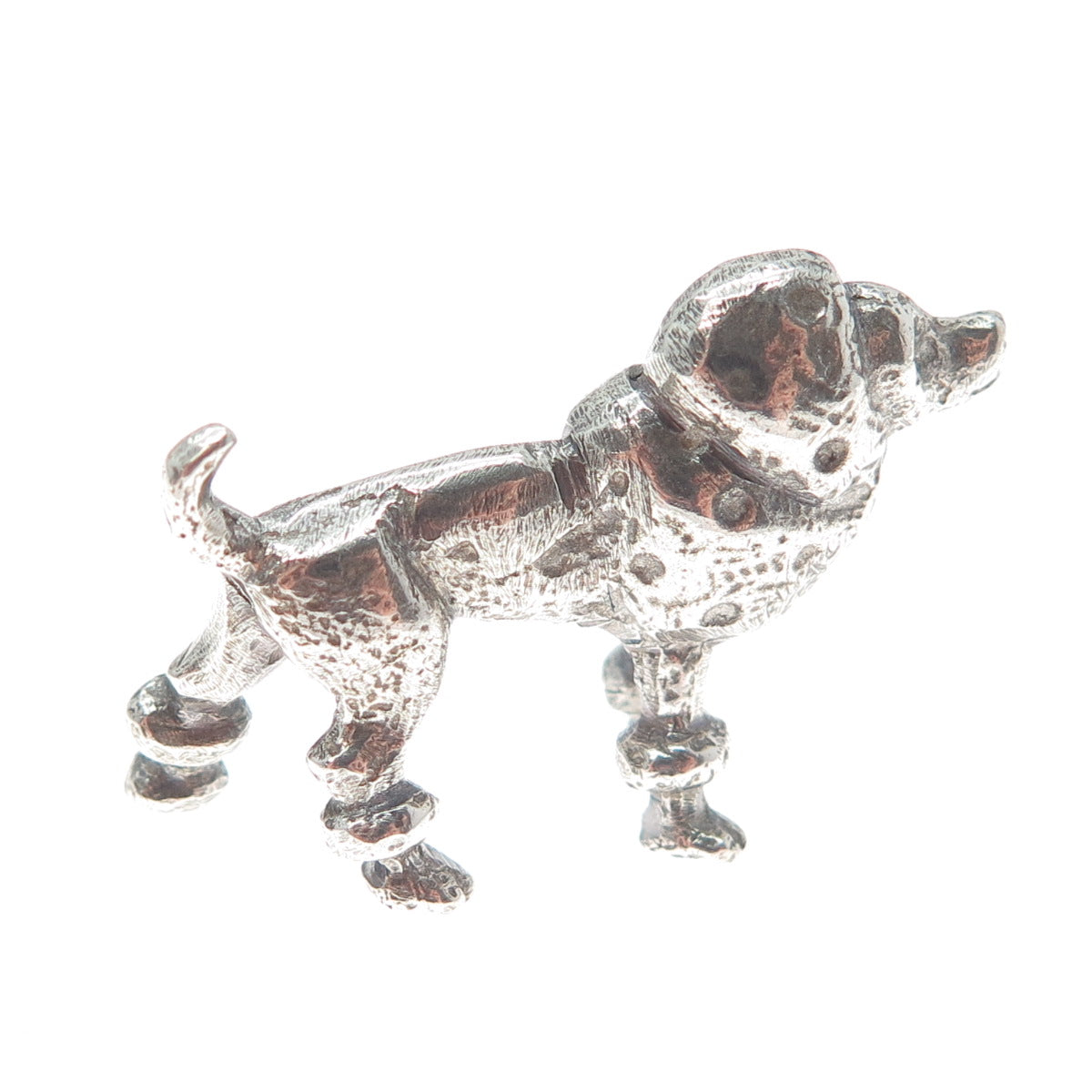 925 Sterling Silver Vintage Poodle Dog Miniature / Figurine