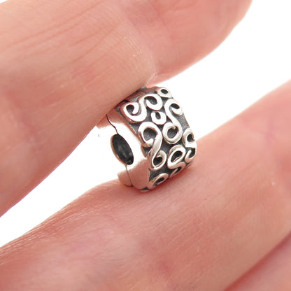 Pandora 925 Sterling Silver Serpentine Swirl Clip Charm