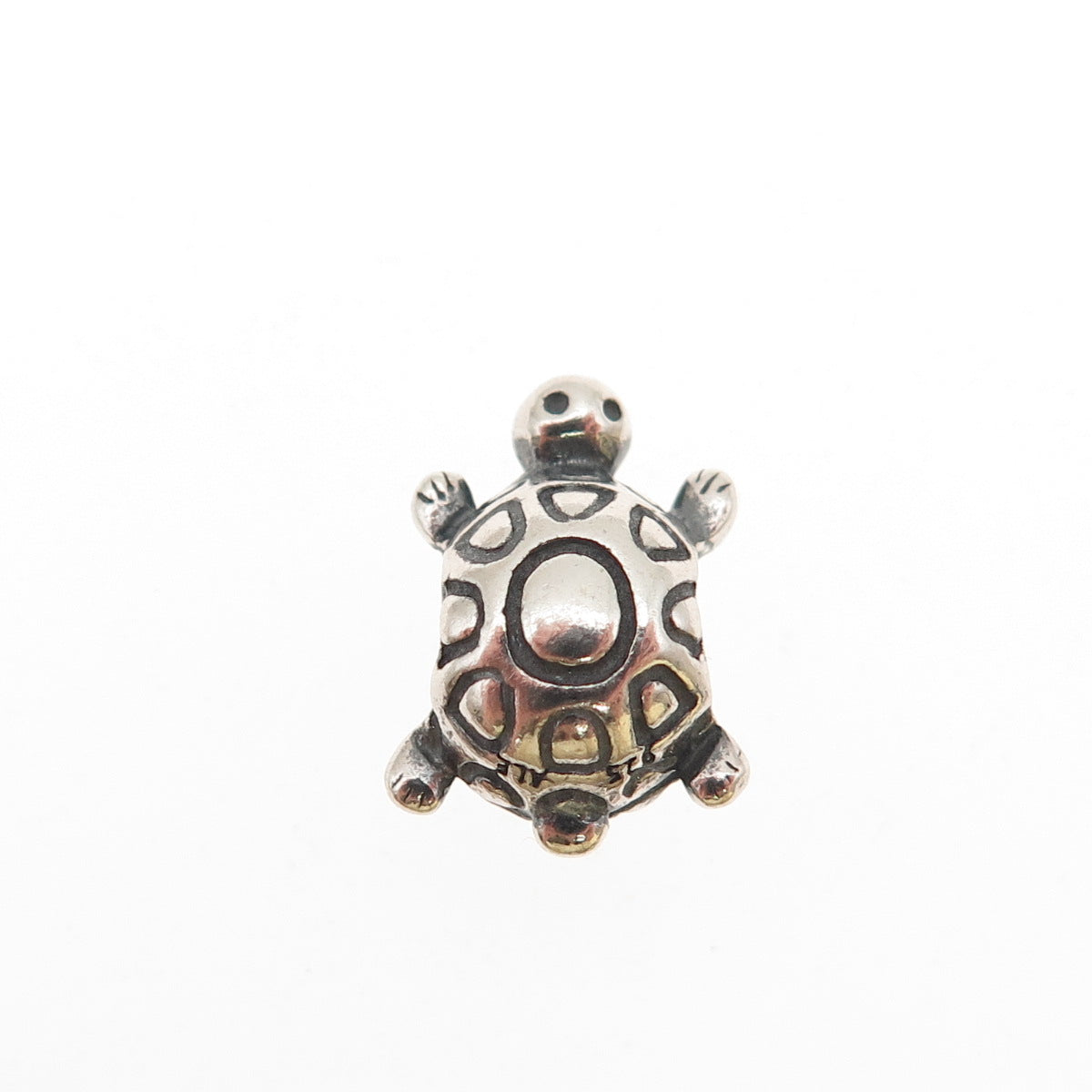 Pandora 925 Sterling Silver Turtle Slide Bead Charm