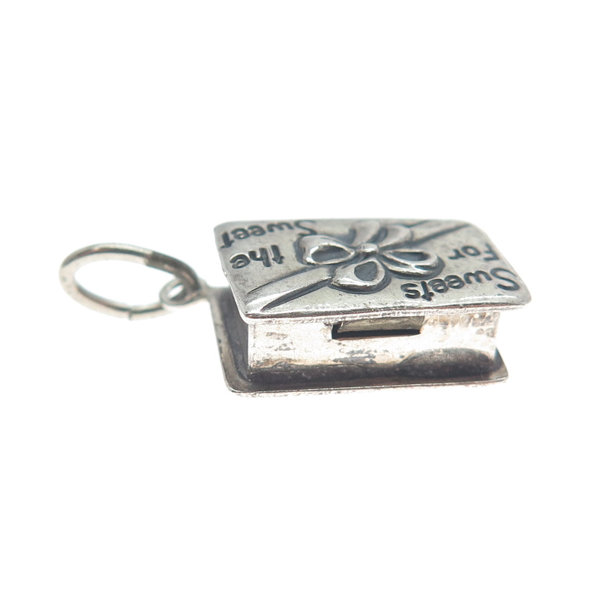 BEAU 925 Sterling Silver Antique Sweet For The Sweet Box Minimalist Pendant