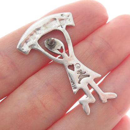 925 Sterling Silver Vintage "Miracle" Breast Cancer Lapel Pin