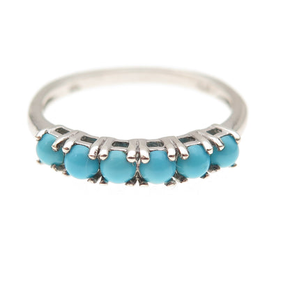Chuck Clemency 925 Sterling Silver Real Sleeping Beauty Turquoise Ring Size 8.25