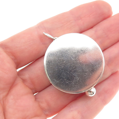 Leonore Doskow 925 Sterling Silver Vintage Engraved BRL Monogram Pill Box