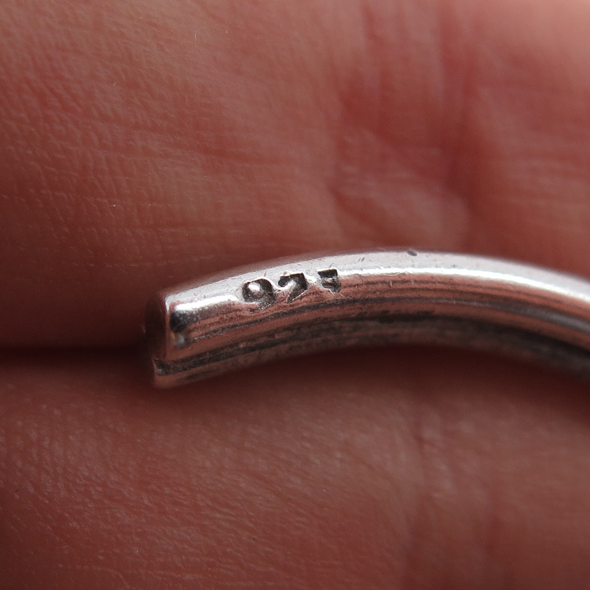 925 Sterling Silver Vintage Modernist Overlay Adjustable Bracelet 6.25"