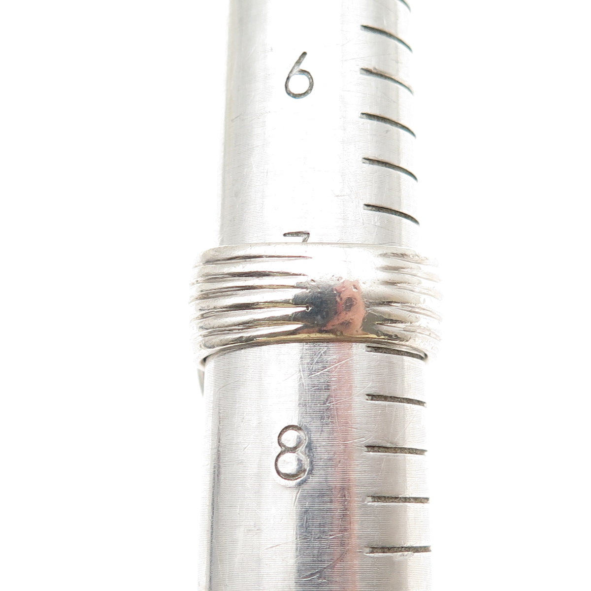 925 Sterling 14K Gold Vintage 1992 Real Diamond & Lemon Quartz Ring Size 7.5