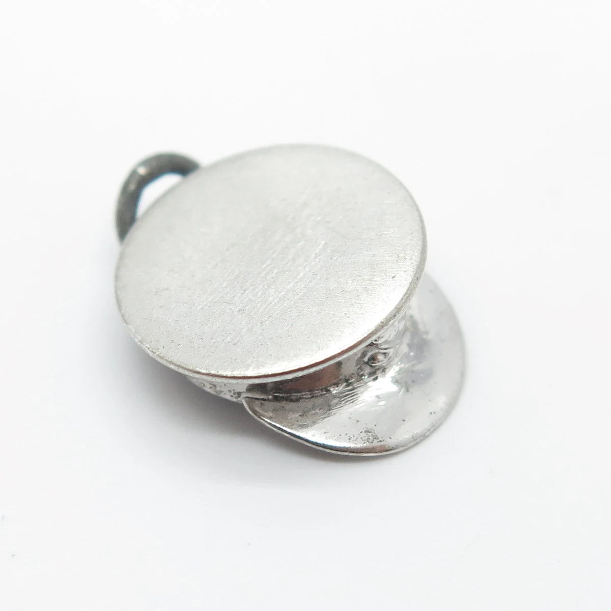 925 Sterling Silver Vintage Cap 3D Charm Pendant