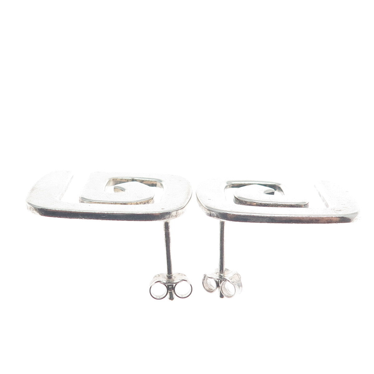 SILPADA 925 Sterling Silver Vintage Spiral Swirl Earrings