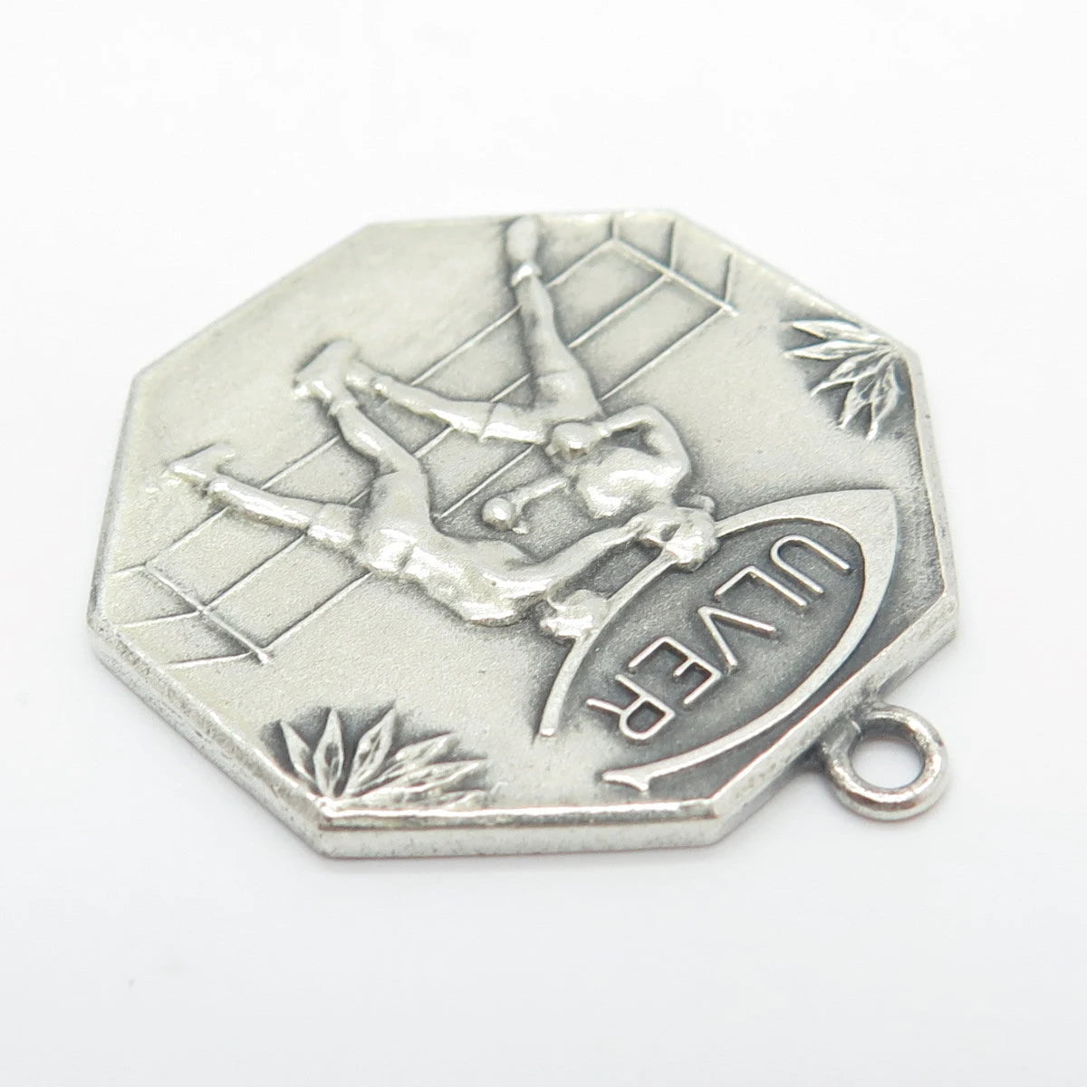 925 Sterling Silver Vintage Junior Division "Ulver" Culver Military Pendant