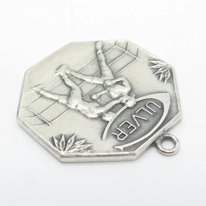 925 Sterling Silver Vintage Junior Division "Ulver" Culver Military Pendant