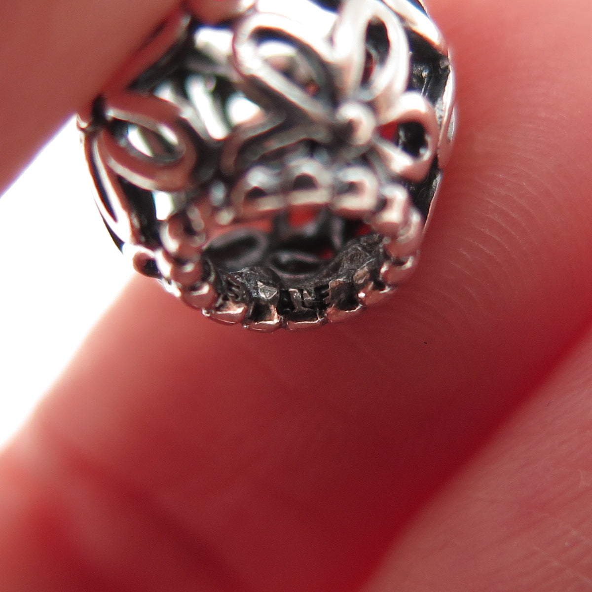 PANDORA 925 Sterling Silver Wildflower Walk Slide Bead Charm