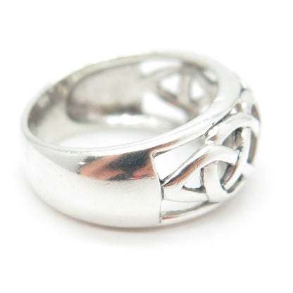 925 Sterling Silver Vintage Celtic Knot Ring Size 6