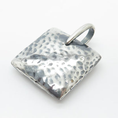 925 Sterling Silver Vintage Silpada Hammered Finish Pendant