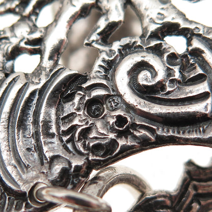 David & Lionel Spiers 925 Sterling Silver Antique 1889 Birmingham Chatelaine Fob