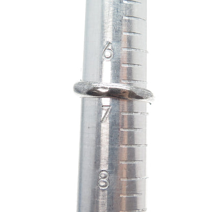 925 Sterling Silver Vintage Dolphin Oxidized Adjustable Ring Size 6.75