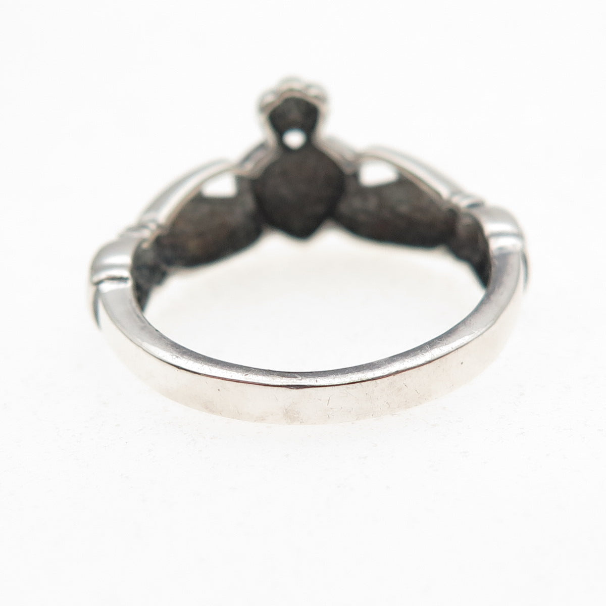 RJ Graziano 925 Sterling Silver Vintage Irish Claddagh Ring Size 7.25