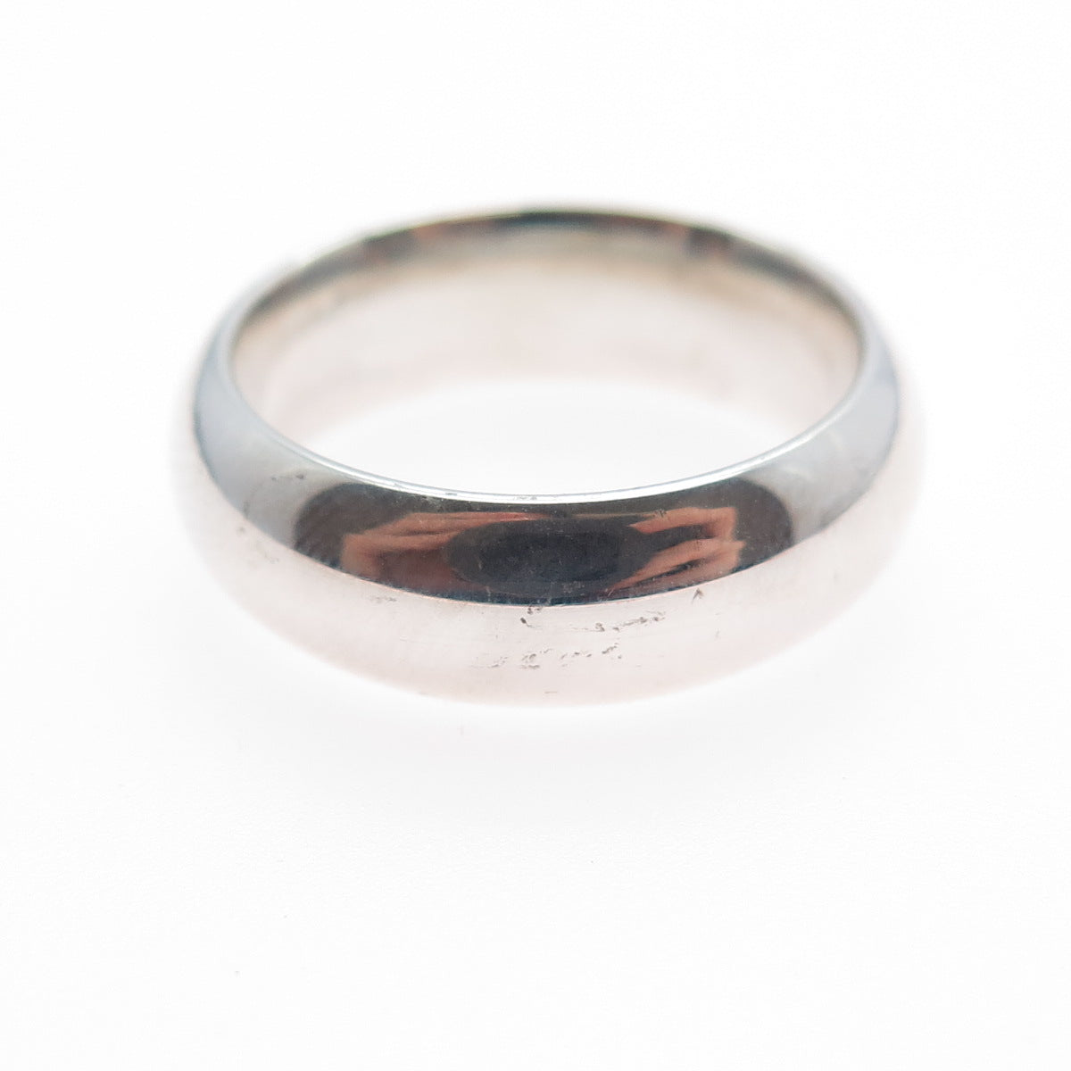 925 Sterling Silver Vintage Classic Wedding Band Ring Size 5.25