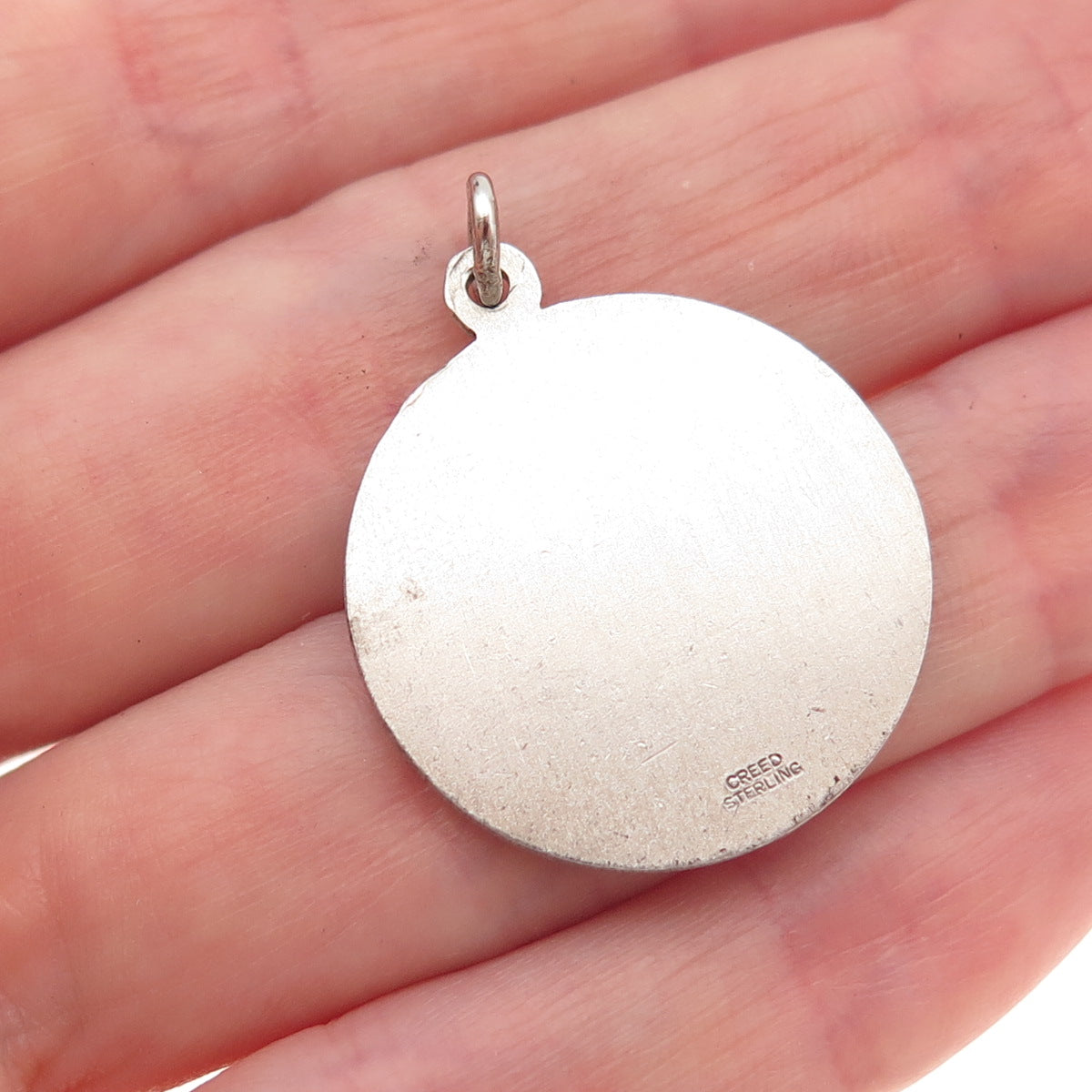 Creed 925 Sterling Silver Vintage St. Teresa of Calcutta Medal Charm Pendant