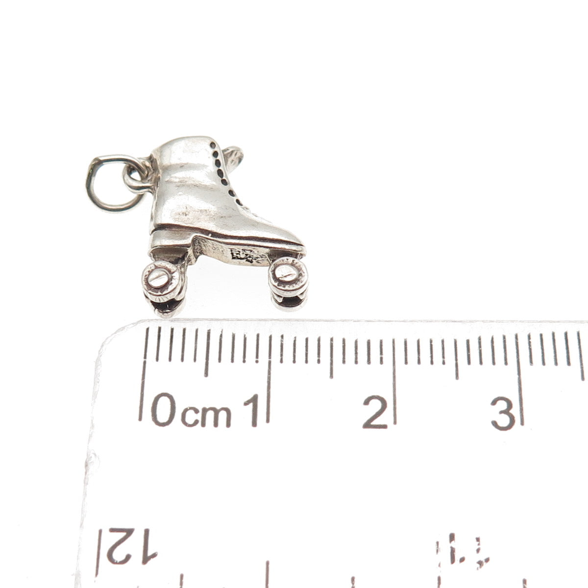 Sunwest 925 Sterling Silver Vintage Roller Skates 3D Mini Charm Pendant