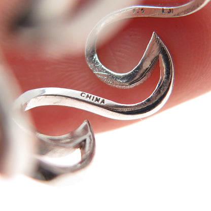 925 Sterling Silver Wave Ring Size 7.25