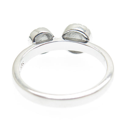 925 Sterling Silver Enamel Evil's Eye Ring Size 7