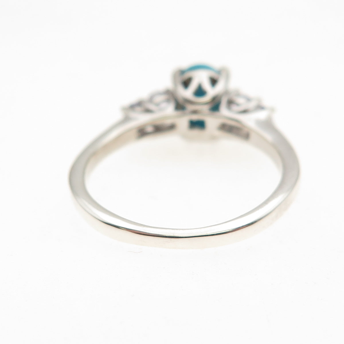 Chuck Clemency 925 Sterling Silver Real Turquoise & Tanzanite Ring Size 7.25
