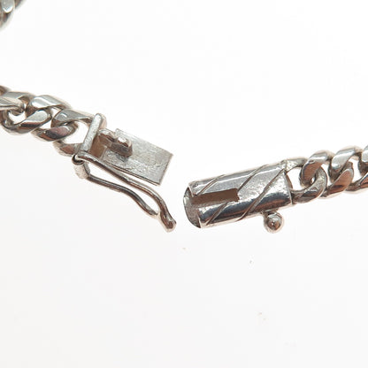925 Sterling Silver Vintage Erick Nameplate Cuban Link ID Bracelet 6.5"