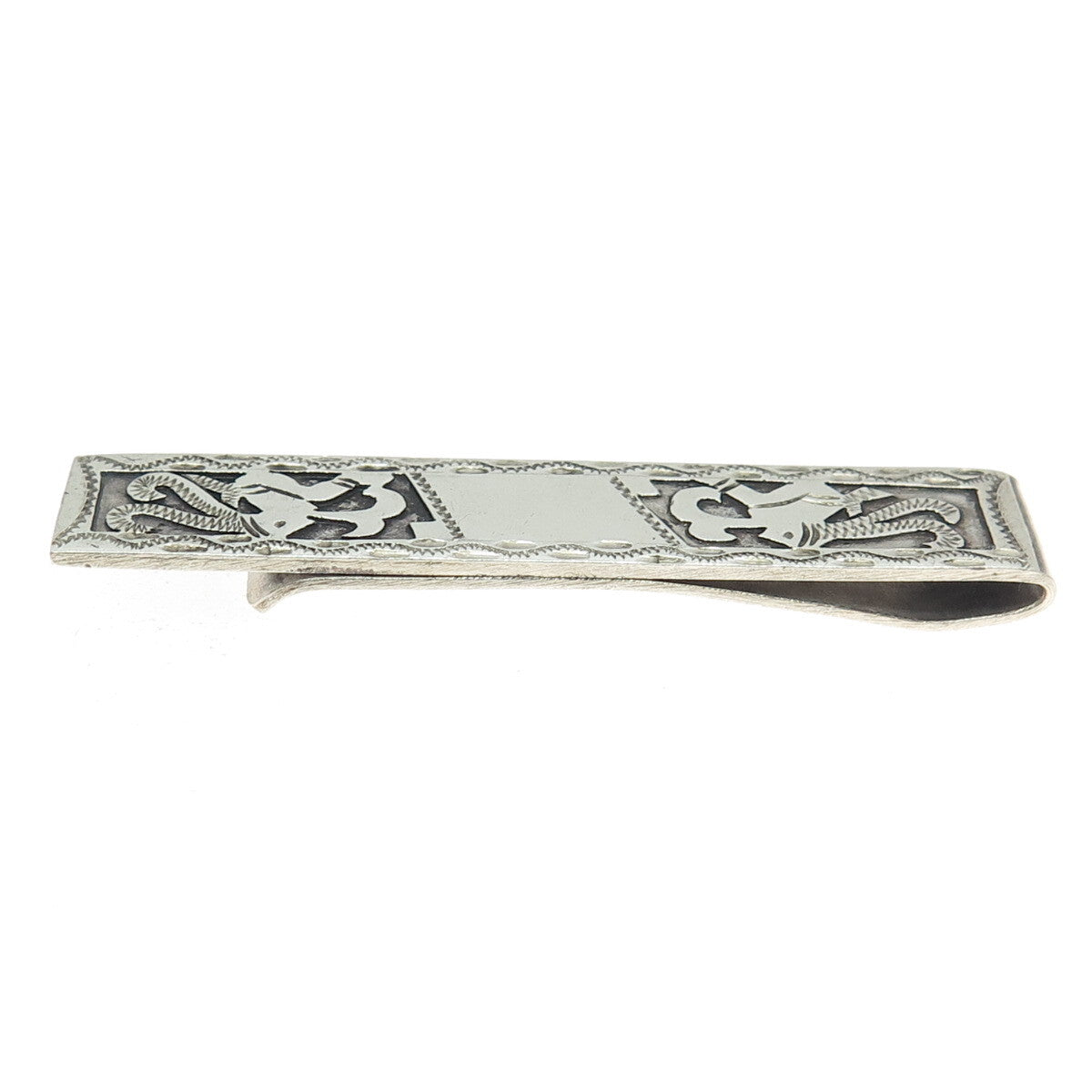 900 Silver Vintage Guatemala Tribal Tie Clip