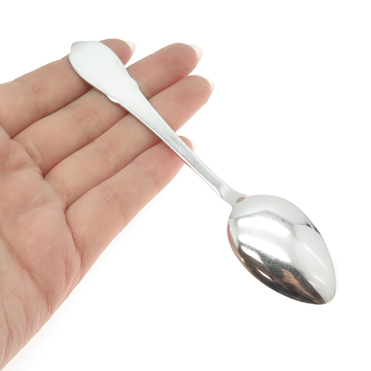 MAGNUS AASE 830S Silver Antique Art Deco Norway Flekkefjord Teaspoon
