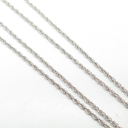 925 Sterling Silver C Z Prince-of-Wales Chain Necklace 24"