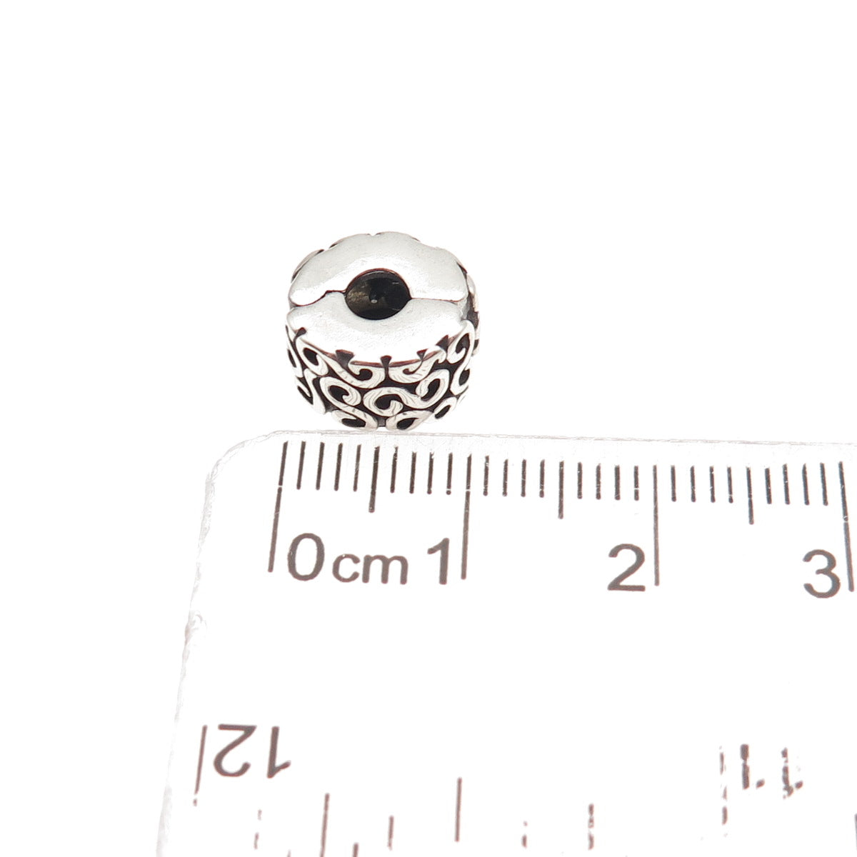 Pandora 925 Sterling Silver Swirl Clip Charm