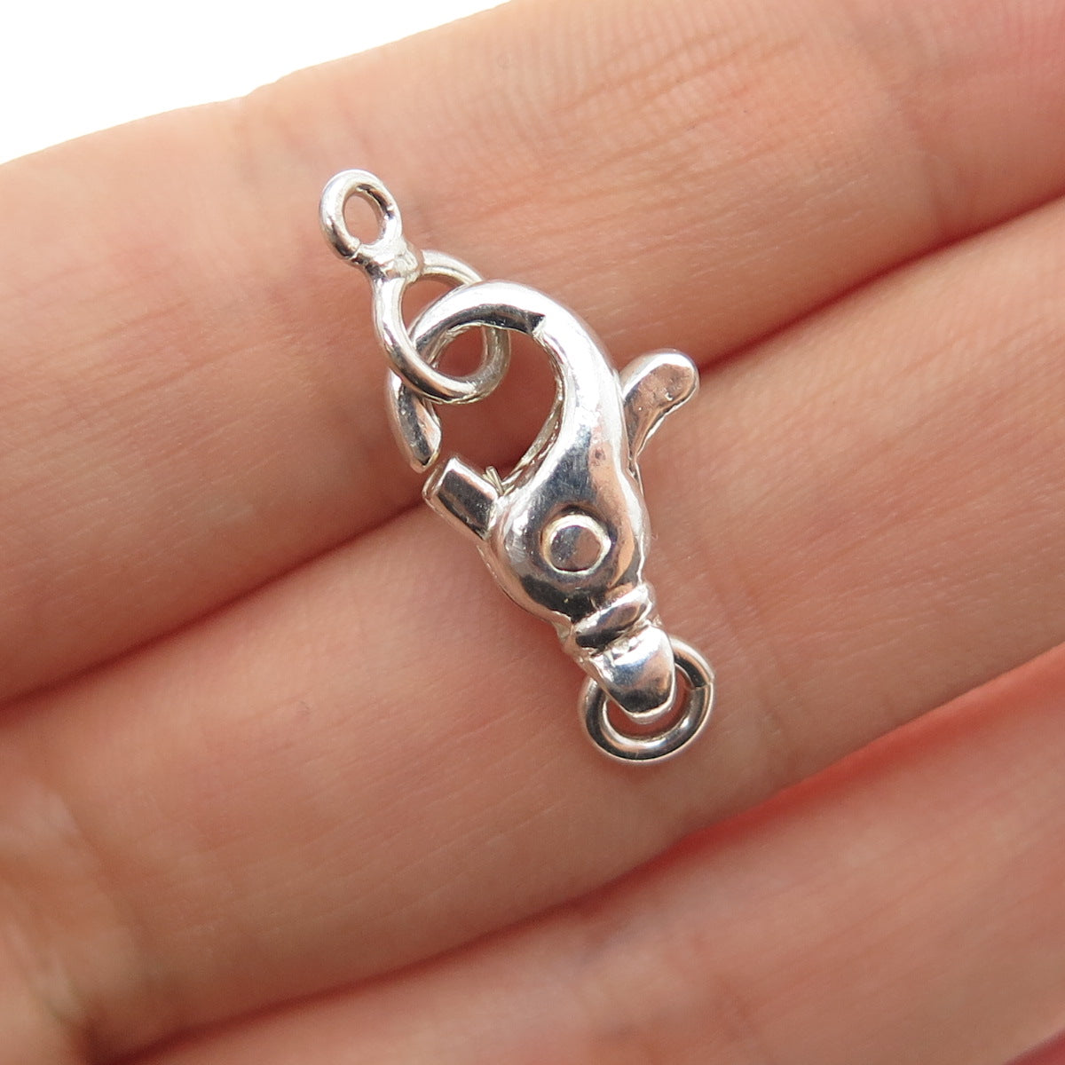 925 Sterling Silver Vintage Bracelet / Necklace Lobster Lock Clasp