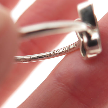 PANDORA 925 Sterling Silver Round-Cut C Z Butterfly Ring Size 6.75