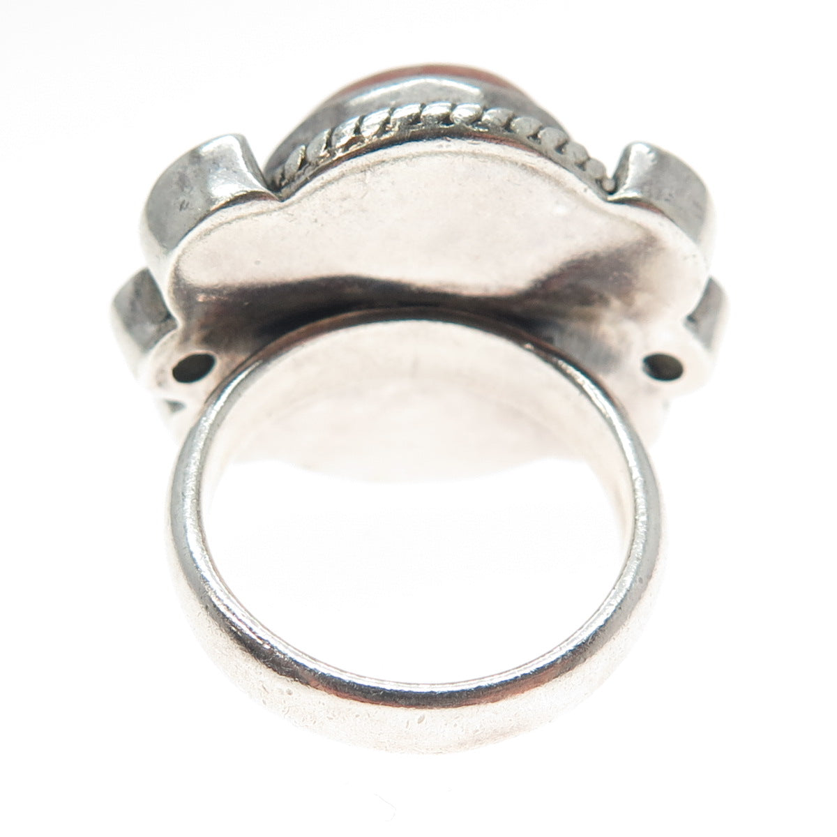 NICKY BUTLER 925 Sterling Vintage Rhodochrosite Moonstone Amethyst Ring Size 6.5