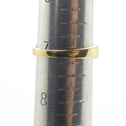 SMK 925 Sterling Silver 2-Tone Striped Ring Size 7.25