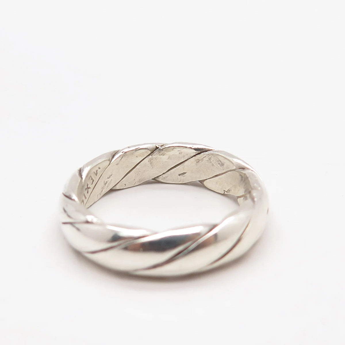 925 Sterling Silver Vintage Mexico Band Ring Size 7.25