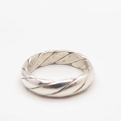 925 Sterling Silver Vintage Mexico Band Ring Size 7.25