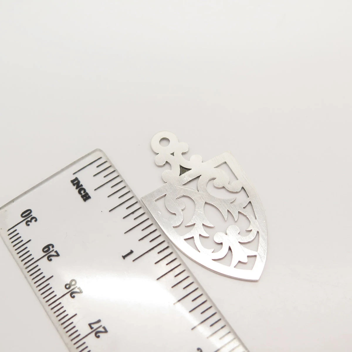925 Sterling Silver Vintage Cutout Ornate Pendant