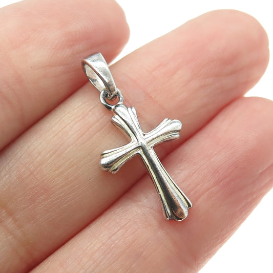 925 Sterling Silver Vintage Cross Pendant