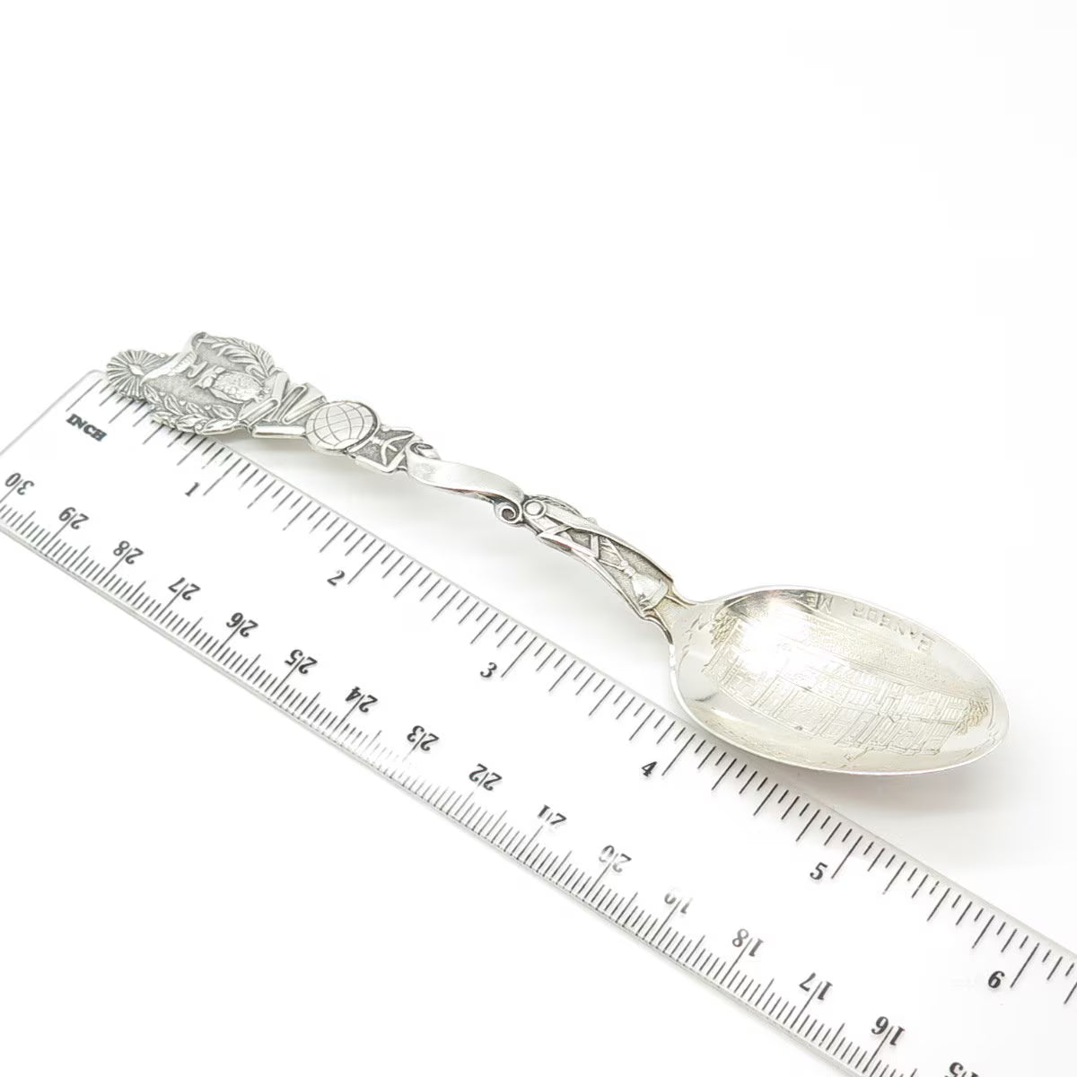 925 Sterling Silver Antique Art Deco Bangor High School Lunt States Cities Spoon