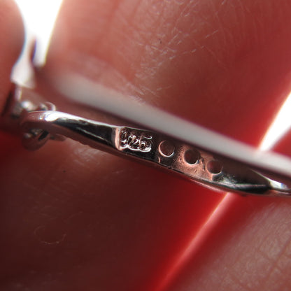 925 Sterling Silver Faux Turquoise & C Z Dangle Earrings