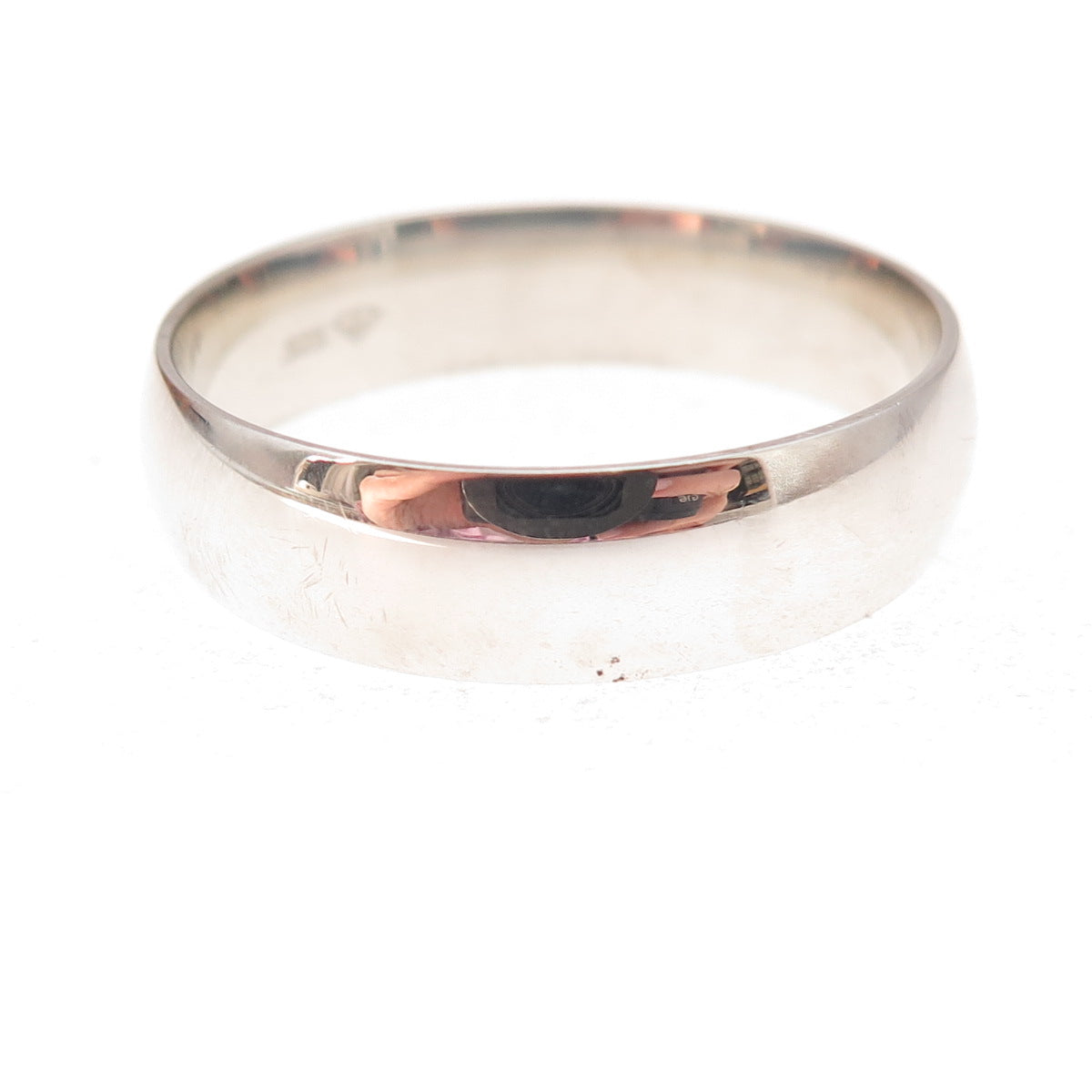 925 Sterling Silver Vintage Classic Wedding Band Ring Size 13