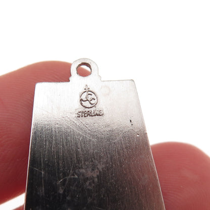925 Sterling Silver Vintage Happy Occasion Charm Pendant