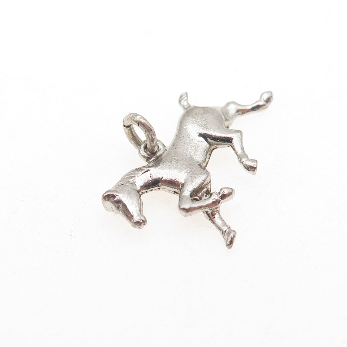 925 Sterling Silver Vintage Horse Mini Charm Pendant