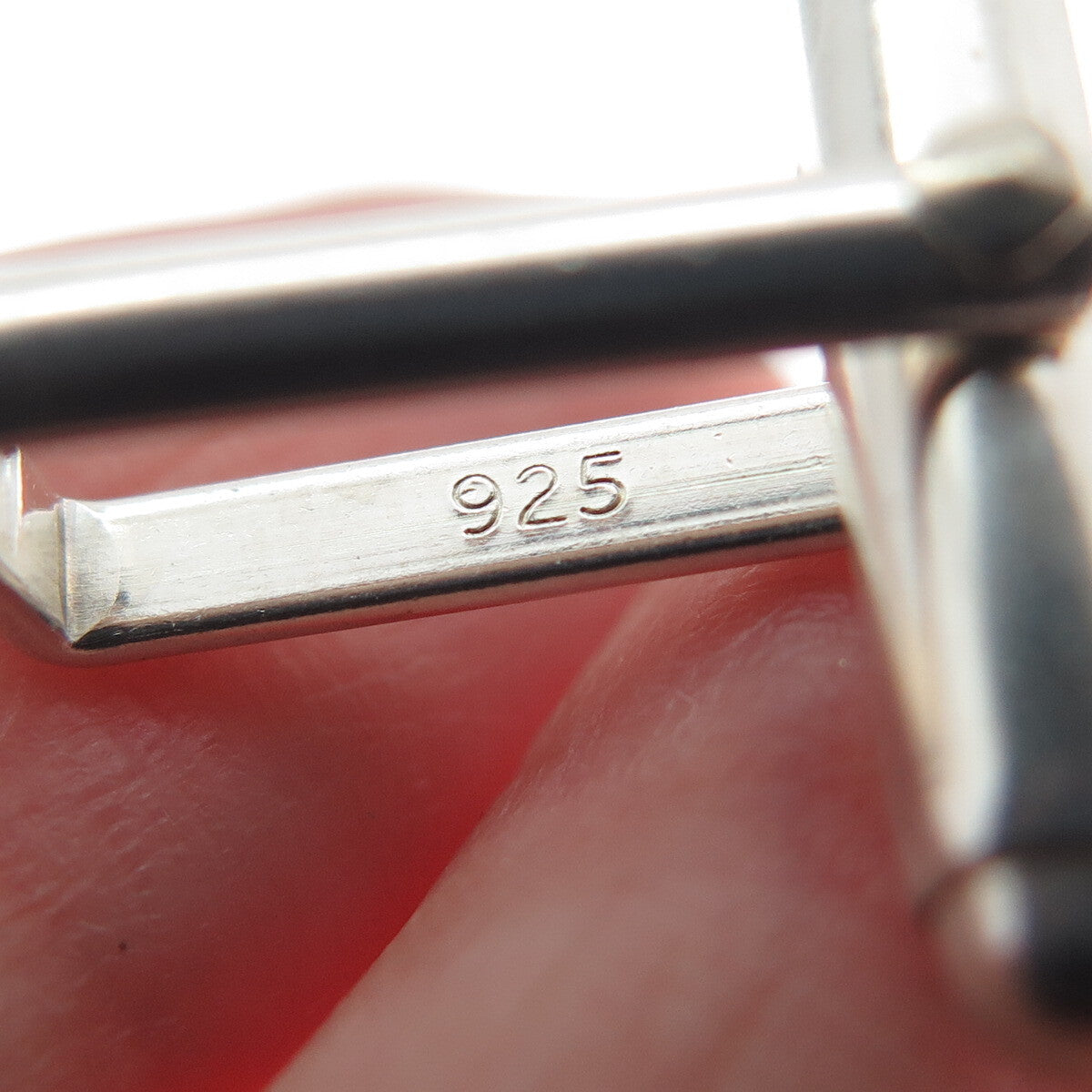 Old Stock 925 Sterling Silver Vintage SET of 8 Pair Round Bullet Cufflink Backs